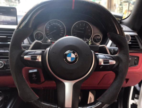 Custom Carbon Fiber BMW Steering Wheel